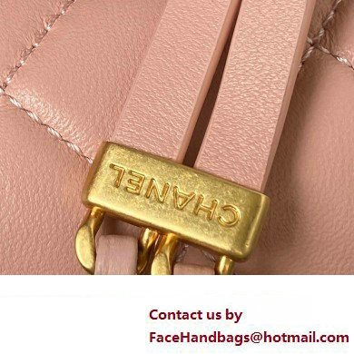 Chanel Lambskin  &  Gold-Tone Metal Mini Flap Bag AS4340 Pink 2023